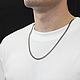 Серебряная цепь Бисмарк 60 см с Алмазной гранью. Цепочка. АРТЕМИЯ (изделия из серебра). Ярмарка Мастеров.  Фото №9
