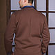 Men's warm jacket with zipper, casual jacket brown. Sweatshirts for men. Lara (EnigmaStyle). My Livemaster. Фото №6