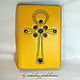 ОБЛОЖКА ДЛЯ ПАСПОРТА " ANKH " ( yellow ). Обложка на паспорт. NIKOLAY PERKHUROV. Ярмарка Мастеров.  Фото №4