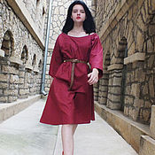 Одежда handmade. Livemaster - original item The Dress Is A Burgundy Heart Of Gerda. Handmade.
