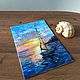 Order Painting Sailboat, sea, oil painting 20*14 cm. Arthelenkey (earthelenkey). Livemaster. . Pictures Фото №3