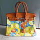 The painted bags. ' Citrus storm», Classic Bag, Moscow,  Фото №1