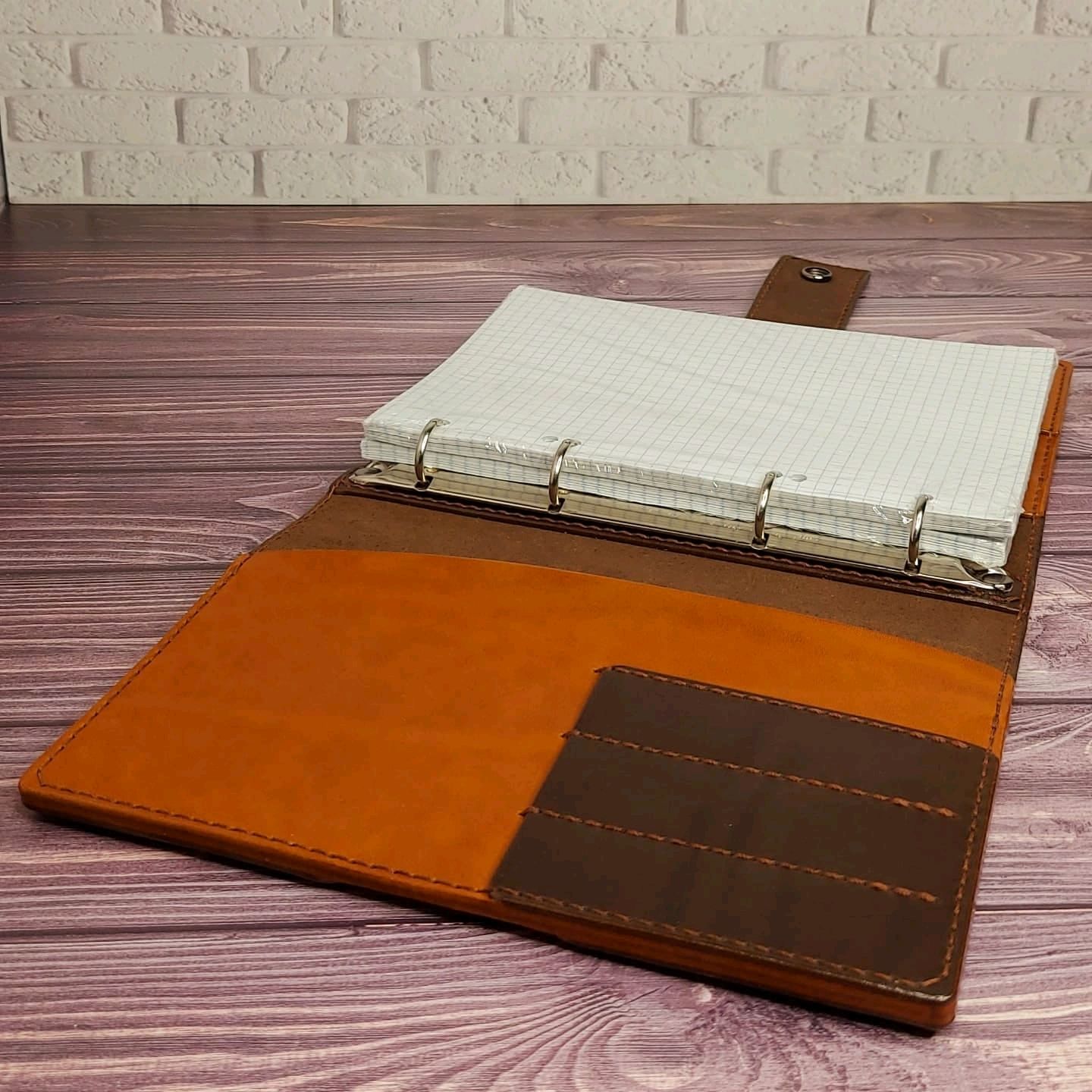 ОБЛОЖКА НА ЕЖЕДНЕВНИК СО СМЕННЫМ БЛОКОМ ИЗ НАТУРАЛЬНОЙ КОЖИ РУЧНОЙ РАБ ...