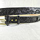 Order Belt leather handmade 'Prairie' color. schwanzchen. Livemaster. . Straps Фото №3