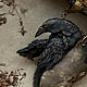  "Wise raven" птица, ворон. Колье. Valeria Belova (Дом Лунной Росы). Ярмарка Мастеров.  Фото №5