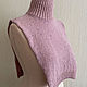 Манишка твидовая удлиненная, меринос. Манишки. FAVORITE KNITWEAR (Наталья). Ярмарка Мастеров.  Фото №4
