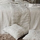 Linen bedspread with embroidery from the iris collection. Bedspreads. Linenburg. Online shopping on My Livemaster.  Фото №2