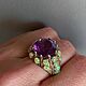 Turban ring with opals and amethyst. Ring. SELENA. Online shopping on My Livemaster.  Фото №2