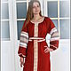 Linen midi dress Slavic ' Kupava', Dresses, Anapa,  Фото №1