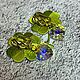 Swarovski Серьги AB Hearts 15mm, Серьги классические, Москва,  Фото №1