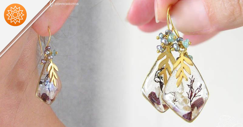 DIY Crystal Epoxy Resin Earrings Mold Water Pattern Wave Necklace