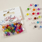 Материалы для творчества handmade. Livemaster - original item Set with acrylic beads (faceted) 6 mm.. Handmade.