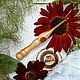 Крючок для вязания 4.5 мм деревянный Яблоня Крючки из дерева #K39, Крючки, Новокузнецк,  Фото №1