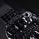 Мужская сумка через плечо из кожи крокодила IMA0641B1. Мужская сумка. CrocShop товары из экзотической кожи. Ярмарка Мастеров.  Фото №8