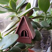 Цветы и флористика handmade. Livemaster - original item Small brick house (florarium decor, garden miniature). Handmade.