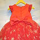 Новогоднее красное платье. Платья. Текстильные идеи (textileidea). Интернет-магазин Ярмарка Мастеров.  Фото №2