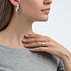 Order Earrings 'Lines' 925 silver. AllOver. Livemaster. . Earrings Фото №3