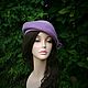 Sombrero coqueta lila. Hats1. Novozhilova Hats. Online shopping on My Livemaster.  Фото №2