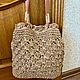 Сумка-шоппер  с подкладом, застежка на кнопку. Сумка-шоппер. Vita_knit. Ярмарка Мастеров.  Фото №6