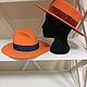 Фетровые шляпы яркие с полями ручной работы на заказ. Шляпы. МодаВойлок (moda-voilok). Ярмарка Мастеров.  Фото №5