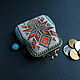 Coin holders: a coin purse made of beads with a colored ornament. Coin boxes. SilkArt Tatyana. Online shopping on My Livemaster.  Фото №2