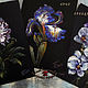 Paintings: still life with flowers iris peony orchid set TRIPTYCH WITH FLOWERS, Pictures, Moscow,  Фото №1