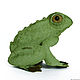Apple Frog toy, made of felt, interior toy. Miniature figurines. Zoolend Olgi K. Интернет-магазин Ярмарка Мастеров.  Фото №2