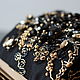  Black Small Evening Bag with Embroidery. Wallets. Olga'SLuxuryCreation. My Livemaster. Фото №5