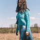 Women's knitted summer cardigan made of cotton in turquoise color in stock. Cardigans. Kardigan sviter - женский вязаный свитер кардиган оверсайз. Online shopping on My Livemaster.  Фото №2