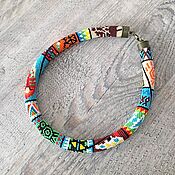 Украшения handmade. Livemaster - original item Necklace made of beads Indian motifs Beaded patchwork. Handmade.