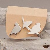 Украшения handmade. Livemaster - original item Earrings "Birds" (silver). Handmade.