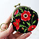 Bolso en Corchete con Amapolas, Wallets, St. Petersburg,  Фото №1