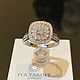  из белого золота с бриллиантами. Кольцо помолвочное. POLYAKOFF JEWELRY. Ярмарка Мастеров.  Фото №5