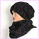 Заказать  Шапка и снуд в два оборота "MELODY ART" (шапка. Ирина(shvilinka.knit). Ярмарка Мастеров. . Шапки Фото №3
