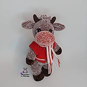 Куклы и игрушки handmade. Livemaster - original item Soft toy bull Senya in clothes knitted bull symbol of the year. Handmade.