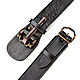 Men's leather belt 'Mustang' (black). Straps. Russian leather Guild. Online shopping on My Livemaster.  Фото №2