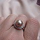 Серебряное кольцо 925 с натуральным пепельно-розовым жемчугом ААА. Кольца. анна. Ярмарка Мастеров.  Фото №4
