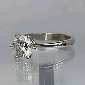 Кольцо с бриллиантом 1 карат (IGI)