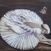 Картины и панно handmade. Livemaster - original item The picture swans. Handmade.