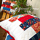 Декоративные лоскутные подушки `Цветочная лестница`. Лариса Авдошина. LA-design