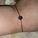 Нить красная с личным камнем оберегом-амулетом детям и взрослым защита. Оберег. 'Аура Камня' Украшения и Талисманы . (talisman8magiya). Ярмарка Мастеров.  Фото №4