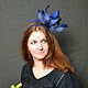 hat blue. Hats1. Novozhilova Hats. My Livemaster. Фото №5