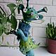 Синенький Ися авторская кукла. Шарнирная кукла. LARYTOYS. Ярмарка Мастеров.  Фото №4