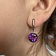 Classic earrings with large natural amethyst. Earrings. A place where dreams are born. My Livemaster. Фото №6