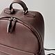 Заказать Рюкзак из натуральной кожи коричневого цвета. AUGUST BAGS. Ярмарка Мастеров. . Рюкзаки Фото №3