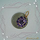 Order Pendant 'Chamomile (oval)' gold 585 with natural amethysts. MaksimJewelryStudio. Livemaster. . Pendants Фото №3
