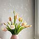 Тюльпаны в вазе силиконовые. Композиции. VIVA-FLORA от Оксаны Миткевич. Ярмарка Мастеров.  Фото №5