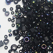 Материалы для творчества handmade. Livemaster - original item Beads Mix Toho 3210 5g Black. Handmade.
