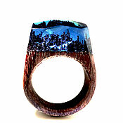 Украшения handmade. Livemaster - original item Wooden ring 