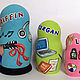 Copy of Custom nesting doll Portrait matryoshka 3 pieces. Dolls1. baklanchik11. Online shopping on My Livemaster.  Фото №2